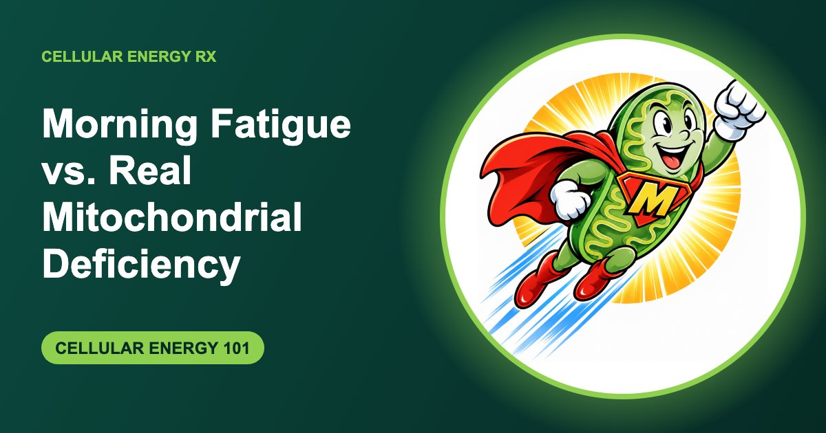 Morning Fatigue vs. Real Mitochondrial Deficiency